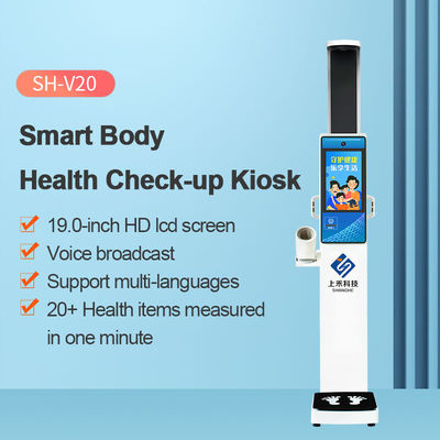 Intelligent Height Weight Blood Pressure Measurement Fat Scanner 3D Body Composition Analysis Machine for Fitness