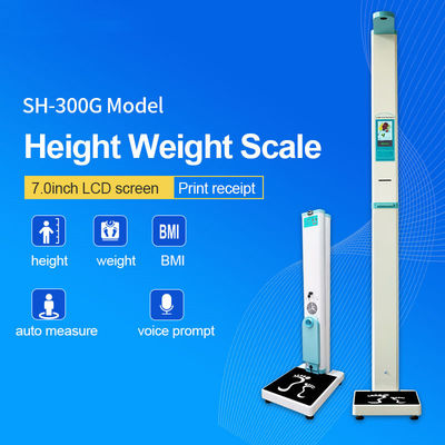Ultrasonic Coin Operated Height Weight Bmi Machine