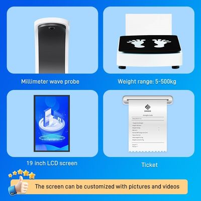 SH-V15 Intelligent Ultrasonic BMI Height and Weight Scale with Printer