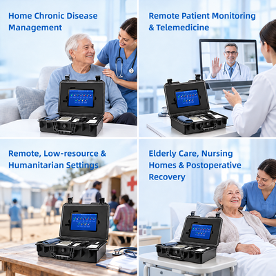 SH-203 Multifunctional Portable Health Station Community Clinic Portable Kiosk Medical Equipment with 11 Inch LCD Screen