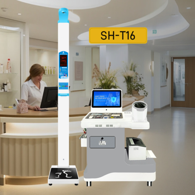 Chiosco per controllo medico con misuratore di pressione sanguigna Bluetooth