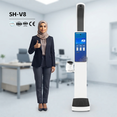 Touch screen da 10,2 pollici avanzato Personalizzabile Bilancia personale Chiosco self-service Salute Pressione sanguigna Peso Altezza Monitor Altezza Peso Macchina per la pressione sanguigna